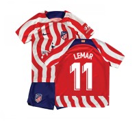Atletico Madrid Thomas Lemar #11 Fußballbekleidung Heimtrikot Kinder 2022-23 Kurzarm (+ kurze hosen)